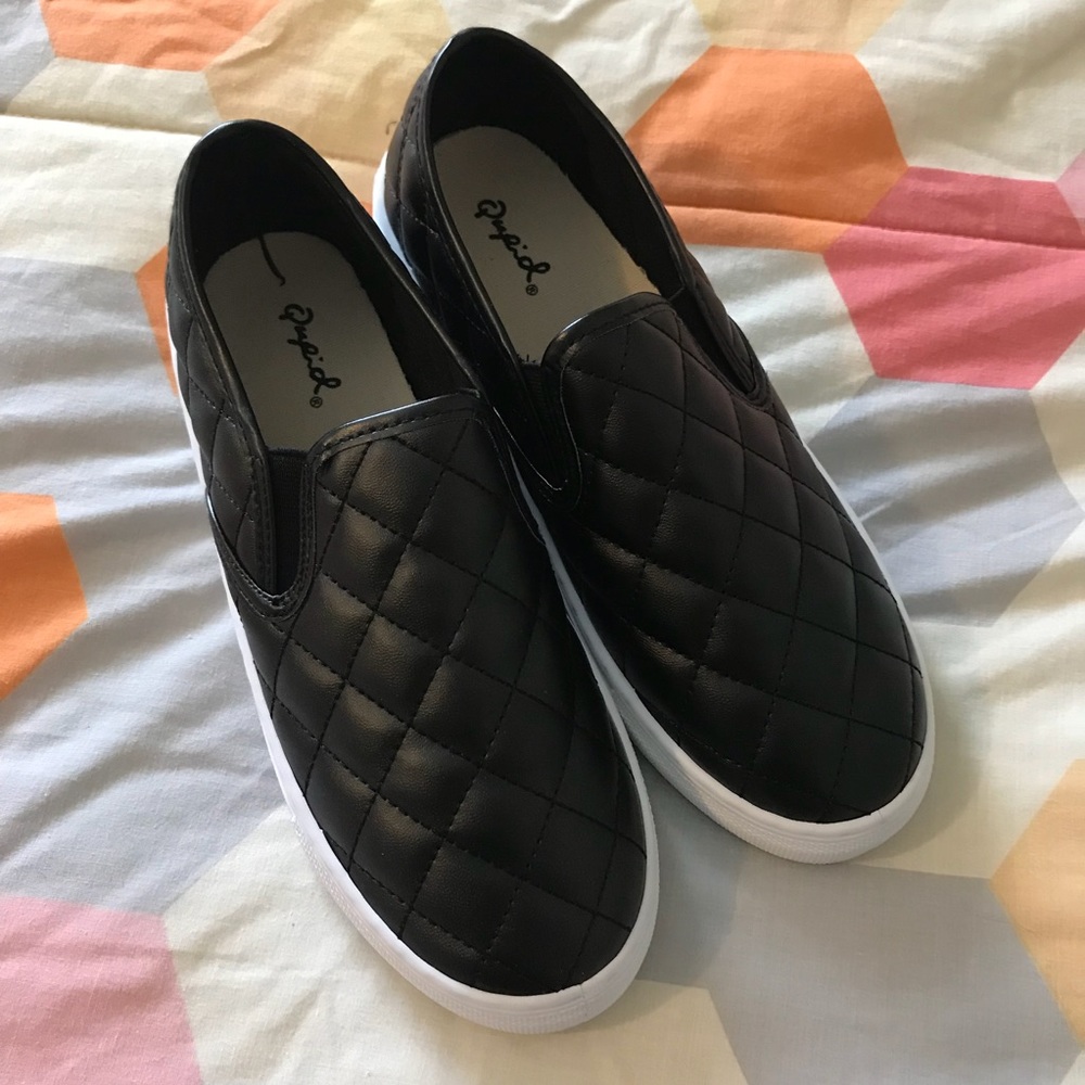 Quilted Slip On Sneakers